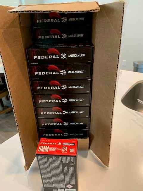 Federal American Eagle 9mm 124GR (950) rounds