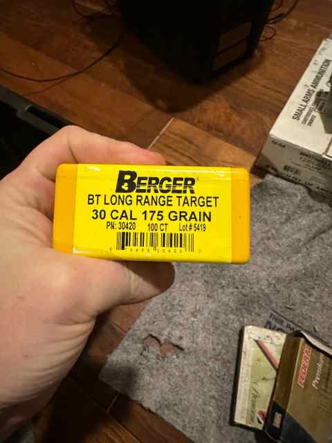 Berger BTLR 30 cal 175 grain