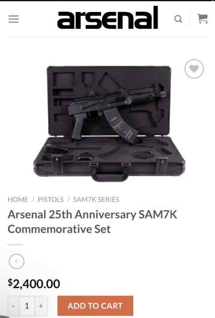 Arsenal Sam7K 25th Anniversary 