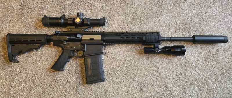 .308 AR-10 Matrix Aerospace w/ Scope and Green 
