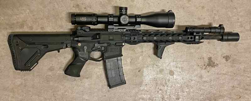 Spikes Tactical Billet Ambi AR15 with upgrades