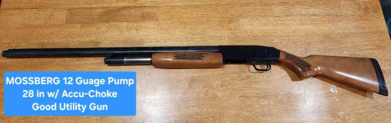 Mossberg 500 12 gauge pump action 28-in barrel 